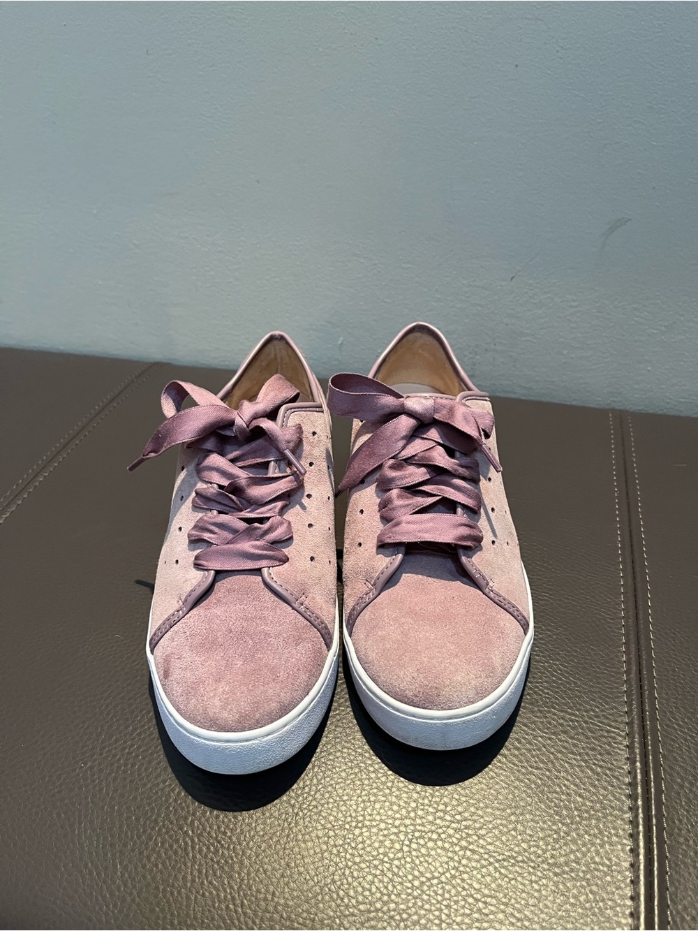 Vionic Dusty Rose Suede Lace-Up Women's Sneakers